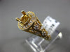 ESTATE WIDE .55CT DIAMOND 14KT YELLOW GOLD 3D ETOILE SEMI MOUNT ENGAGEMENT RING
