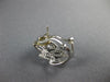 ESTATE WIDE .48CT DIAMOND 18KT WHITE GOLD MULTI LEAF UMBRELLA CLIP ON EARRINGS