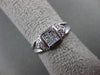 ESTATE .38CT PRINCESS & ROUND CUT DIAMOND 18KT WHITE GOLD FRIENDSHIP RING #18277