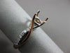 ESTATE .17CT DIAMOND 14KT WHITE & ROSE GOLD INFINITY SEMI MOUNT ENGAGEMENT RING