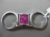 ESTATE 2.0CT DIAMOND & AAA RUBY 14KT WHITE GOLD 3D INTERCHANGEABLE FUN RING
