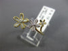ESTATE .12CT DIAMOND 14KT YELLOW GOLD 3D CLASSIC MULTI FLOWER MILGRAIN FUN RING