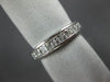 ESTATE WIDE 1.08CT PRINCESS DIAMOND PLATINUM 3D 9 STONE ANNIVERSARY RING #19558