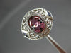 ESTATE LARGE 1.82CT AAA TOPAZ & TANZANITE 14KT WHITE GOLD 3D FILIGREE OVAL RING