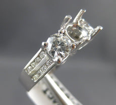 1.07CT DIAMOND 14KT WHITE GOLD 3D LUCIDA ROUND SEMI MOUNT ENGAGEMENT RING #20425