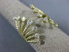 ESTATE LARGE .35CT DIAMOND 14K YELLOW GOLD 3D CLASSIC FLOWER FRIENDSHIP FUN RING