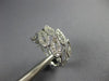 ESTATE WIDE .48CT DIAMOND 18KT WHITE GOLD MULTI LEAF UMBRELLA CLIP ON EARRINGS