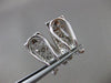 ESTATE LARGE .40CT DIAMOND 18KT WHITE GOLD FILIGREE CLIP ON EARRINGS  #20318