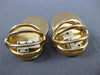 ESTATE LARGE 14KT YELLOW GOLD CLASSIC DOUBLE DICE LUCKY FLOATING MENS CUFFLINKS