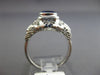 ANTIQUE 1.43CT AAA SAPPHIRE 14K WHITE GOLD 3D SOLITAIRE FILIGREE FUN RING #17356