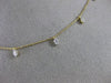 ESTATE .50CT DIAMOND 14KT YELLOW GOLD CLASSIC BY THE YARD FLOATING LOVE NECKLACE