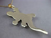 ESTATE LARGE 14KT YELLOW GOLD 3D CLASSIC LIZARD PENDANT & CHAIN BEAUTIFUL #23718