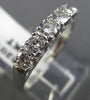 ESTATE WIDE 1.0CT DIAMOND 14K WHITE GOLD CLASSIC WEDDING ANNIVERSARY RING #22079