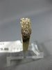 ESTATE .50CT DIAMOND 14K YELLOW GOLD 3D CLASSIC HALO FIVE STONE ANNIVERSARY RING