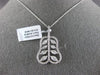 ESTATE LARGE 2.07CT DIAMOND 18KT WHITE GOLD ROUND & MARQUISE EXOTIC PEAR PENDANT