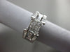 ESTATE WIDE 1CT DIAMOND 14K WHITE GOLD SQUARE FRIENDSHIP PROMISE ENGAGEMENT RING