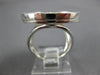 ESTATE LARGE .36CT DIAMOND & MOTHER OF PEARL 14KT WHITE GOLD CIRCLE OF LIFE RING