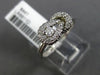 ESTATE .25CT DIAMOND 14KT WHITE GOLD 3D FILIGREE LOVE KNOT BELT SOLITAIRE RING