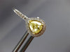 2.44CT WHITE & FANCY YELLOW DIAMOND 18KT 2 TONE GOLD LEVERBACK HANGING EARRINGS