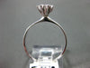 ANTIQUE .40CT OLD MINE DIAMOND 14KT WHITE GOLD 3D FLOWER ENGAGEMENT RING #21122