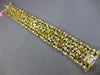 ESTATE LARGE 27.13CT MULTI COLOR DIAMOND 18K 2 TONE GOLD CLUSTER TENNIS BRACELET