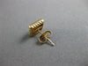 ESTATE .40CT ROUND CUT DIAMOND 14K YELLOW GOLD CLASSIC SQUARE ROPE STUD EARRINGS