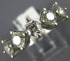 ESTATE LARGE 1.64CT DIAMOND 18KT WHITE GOLD 3D ROUND FIVE STONE ANNIVERSARY RING