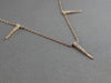ESTATE .15CT ROUND DIAMOND 14KT ROSE GOLD 3D BY THE YARD SPIKY FLOATING PENDANT