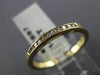 ESTATE .22CT DIAMOND 14KT YELLOW GOLD 3D CHANNEL ANNIVERSARY BAND RING #17697