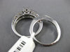 ESTATE .65CT DIAMOND 14KT WHITE GOLD 3D INVISIBLE PRINCESS ENGAGEMENT RING SET