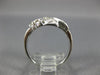 ESTATE .60CT DIAMOND 14KT WHITE GOLD 3D CLASSIC SWIRL ANNIVERSARY RING #26569