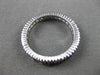 ESTATE 1.05CT AAA ROUND SAPPHIRE 14KT WHITE GOLD ETERNITY RING BAND 3mm #23709