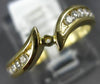 ESTATE .37CT DIAMOND 14KT YELLOW GOLD 3D WAVE SEMI MOUNT ENGAGEMENT RING #15826