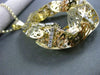 ESTATE EXTRA LARGE & LONG 2.52CT DIAMOND 14KT YELLOW GOLD 3D FILIGREE PENDANT