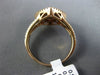 ESTATE .95CT WHITE & FANCY CHOCOLATE DIAMOND 14KT ROSE GOLD 3D SQUARE HALO RING