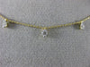 ESTATE .50CT DIAMOND 14KT YELLOW GOLD CLASSIC BY THE YARD FLOATING LOVE NECKLACE