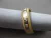 ESTATE 14KT WHITE & YELLOW GOLD 3D DIAMOND CUT WEDDING ANNIVERSARY RING  #24628