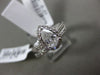 ESTATE 1.40CT DIAMOND 14KT WHITE GOLD 3D PEAR HALO ENGAGEMENT WEDDING RING SET