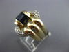 ESTATE LARGE 1.17CT DIAMOND & AAA SAPPHIRE 14K TWO TONE GOLD LOVE KNOT BELT RING