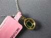 .74CT WHITE & FANCY YELLOW DIAMONDS & AAA EMERALD 18K YELLOW GOLD OVAL PENDANT