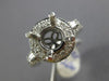 ESTATE .80CT DIAMOND 14K WHITE GOLD FILIGREE MILGRAIN SEMI MOUNT ENGAGEMENT RING
