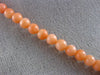 ESTATE EXTRA LONG AAA CORAL 14KT YELLOW GOLD 3D CLASSIC BEAD FUN NECKLACE #26038