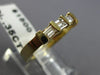 ESTATE .35CT DIAMOND 14K YELLOW GOLD FIVE STONE BAGUETTE ANNIVERSARY RING #4033