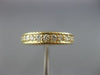 ESTATE WIDE 1.20CT DIAMOND 14KT YELLOW GOLD MILGRAIN ROPE ETERNITY WEDDING RING