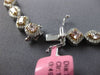 ESTATE LARGE 16.9CT WHITE & PINK DIAMOND 18KT WHITE & ROS GOLD ETERNITY NECKLACE