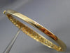 ANTIQUE WIDE .30CT SAPPHIRE & AAA PEARL 14KT YELLOW GOLD BANGLE BRACELET #24210