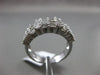 ESTATE WIDE 1.32CT DIAMOND 14KT WHITE GOLD 3D MULTI ROW WEDDING ANNIVERSARY RING