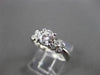 ESTATE .56CT DIAMOND 14KT WHITE GOLD 3D FLORAL BUTTERFLY ENGAGEMENT RING #1216