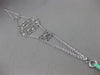 ESTATE WIDE .36CT DIAMOND 18K WHITE GOLD 3D OPEN FILIGREE ETOILE FLOWER BRACELET