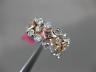 ESTATE WIDE 1.41CT WHITE & PINK DIAMOND 18K 2 TONE GOLD CLASSIC ANNIVERSARY RING